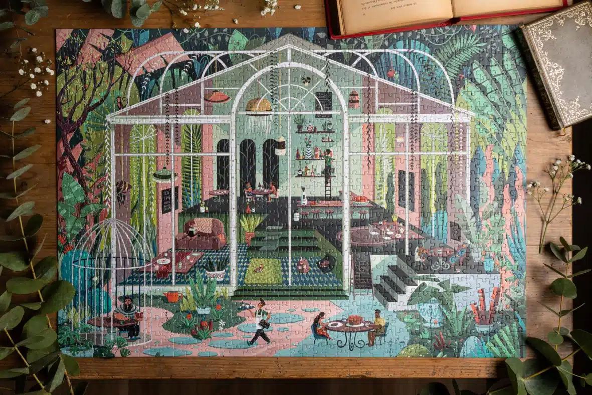 Puzzle Le Café dans la Jungle - Trevell - 1000 pièces – Image 2