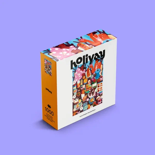 puzzle bountiful brunch de holiyay de 1000 pièces, puzzle gourmand.