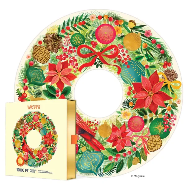 puzzle holiday wreath werkshoppe 1000 pièces