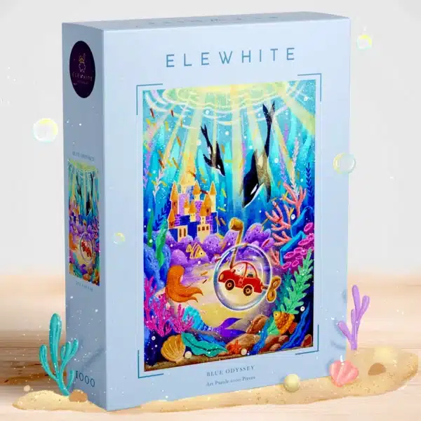 Puzzle Blue Odyssey Elewhite 1000 pièces