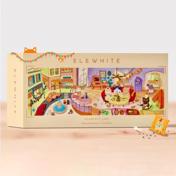 Puzzle Purrfect Life Elewhite 1000 pièces