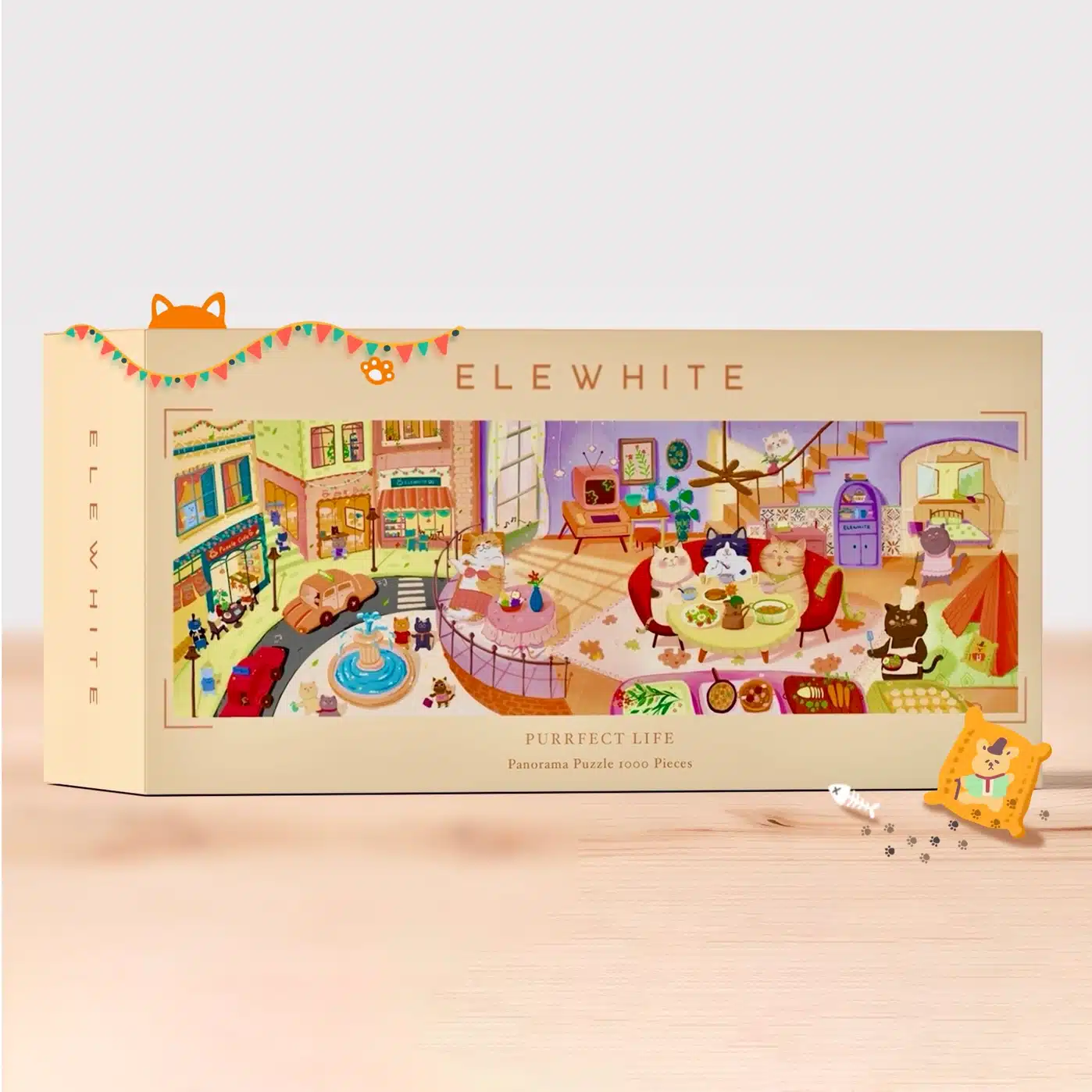 Puzzle Purrfect Life Elewhite 1000 pièces