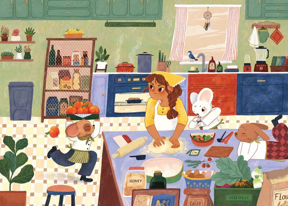 illustration puzzle the recipe of friendship de la pauz de 1000 pièces