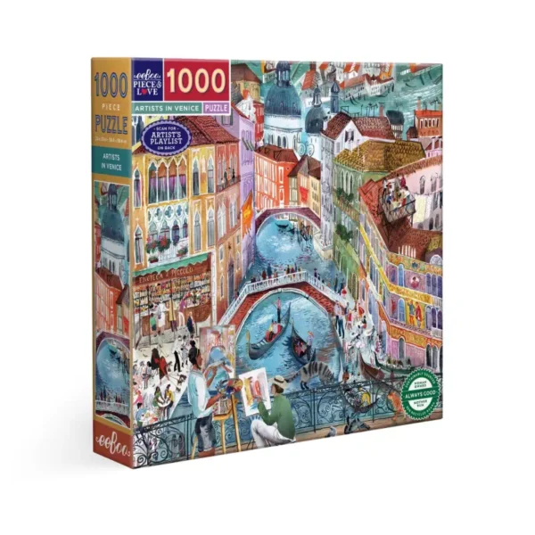 puzzle artists in venice de eeboo de 1000 pieces