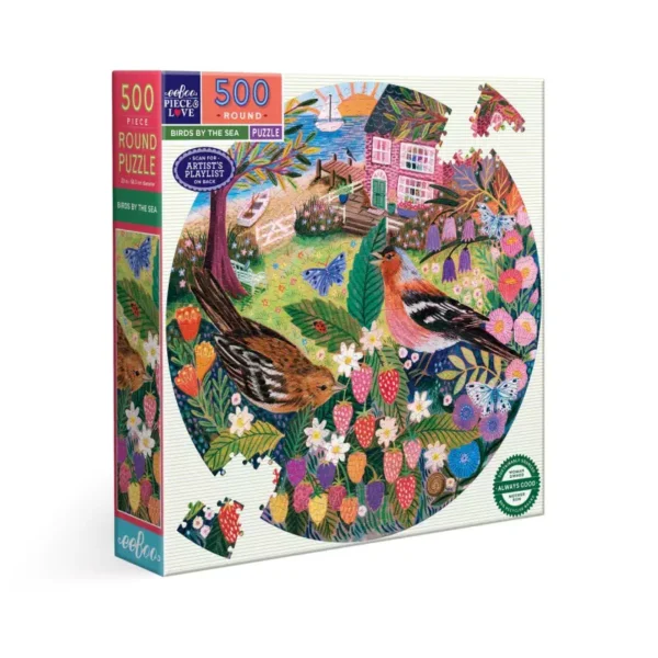 puzzle birds by the sea de eeboo de 500 pièces