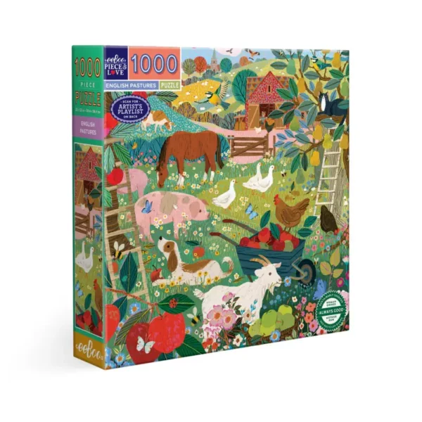 puzzle english pastures de eeboo de 1000 pièces