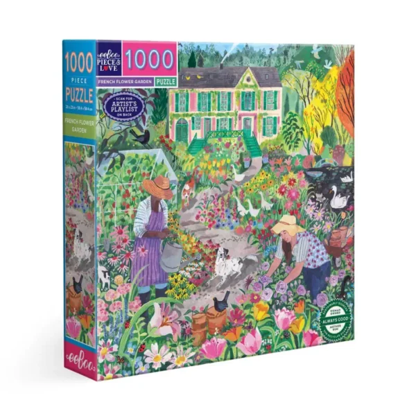 puzzle french flower garden de eeboo de 1000 pièces