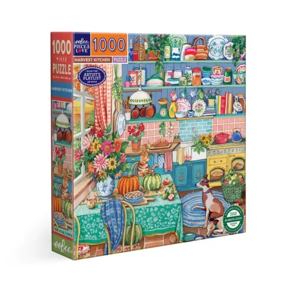 puzzle harvest kitchen de eeboo de 1000 pieces