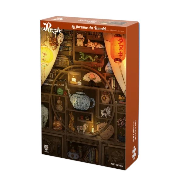 puzzle la fortune du tanuki de callisto de 500 pièces