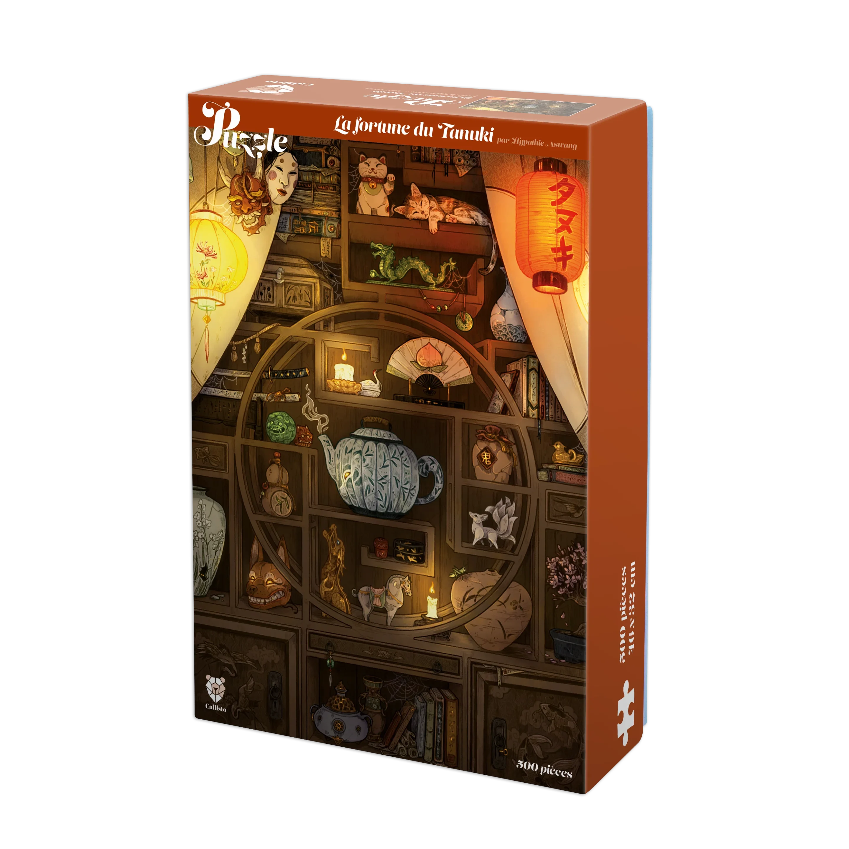 puzzle la fortune du tanuki de callisto de 500 pièces
