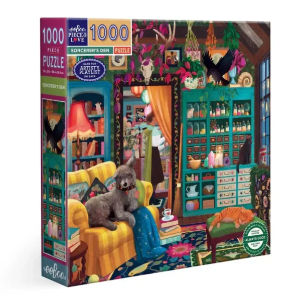 puzzle sorcerer's den de eeboo de 1000 pieces