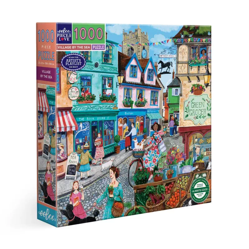 puzzle village by the sea de eeboo de 1000 pièces