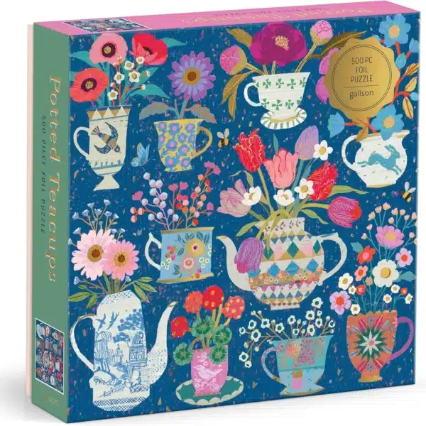 Puzzle potted teacups 500 pièces galison