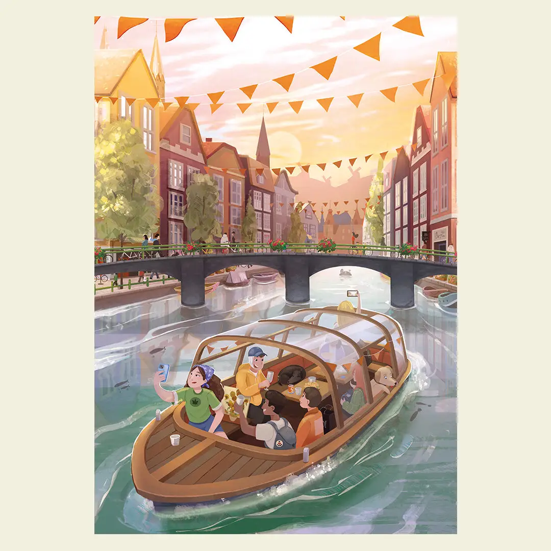 illustration puzzle amsterdam de sto puzzle de 1000 pieces