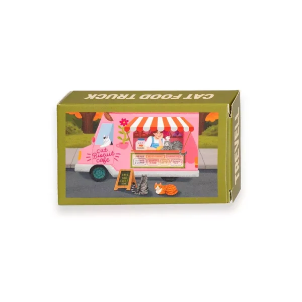 mini puzzle cat food truck de trevell de 99 pièces