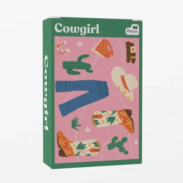 mini puzzle cowgirl de puzzldly de 99 pieces