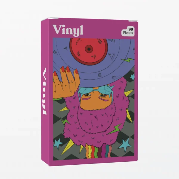 mini puzzle vinyl de puzzledly de 99 pièces