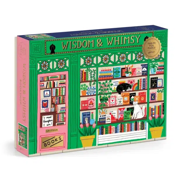 puzzle Wisdom & Whimsy Bookshop galison 1000 pièces