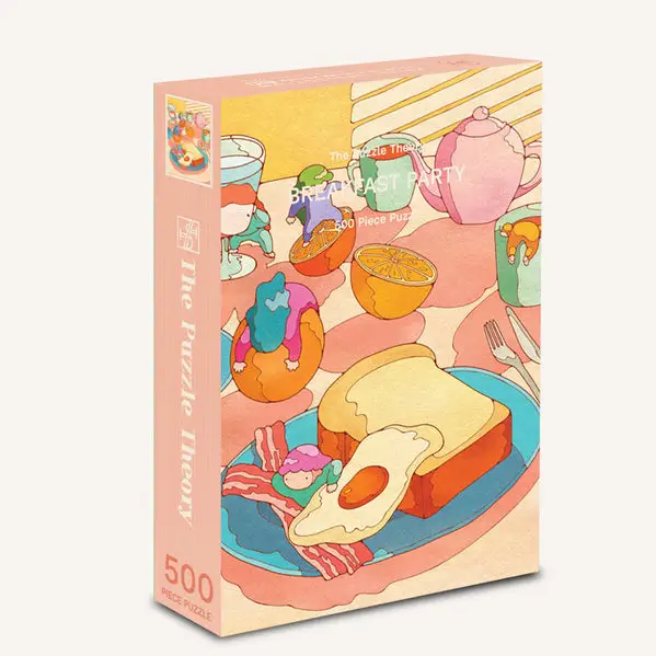 puzzle breakfast party de the puzzle theory de 500 pièces