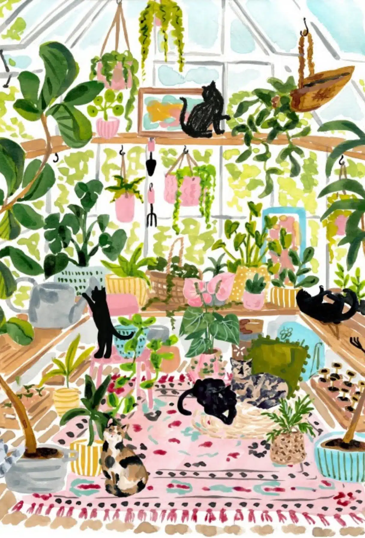 puzzle chats botanistes pieces and peace 500 pieces