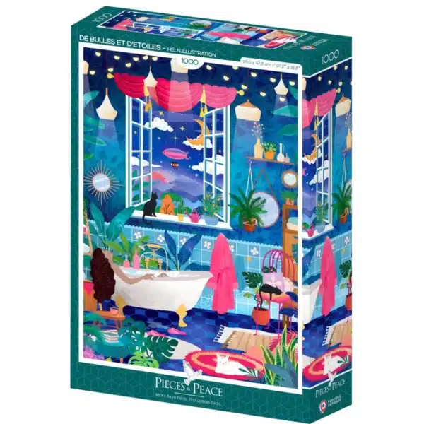 puzzle de bulles et detoiles pieces and peace 1000 pieces boite