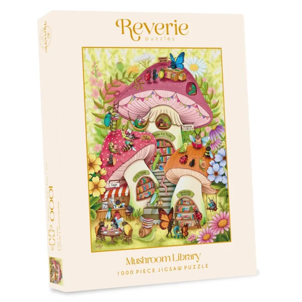 puzzle mushroom library reverie 1000 pieces boite