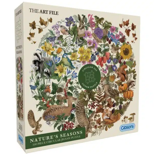 puzzle nature's seasons gibsons 500 pieces boite