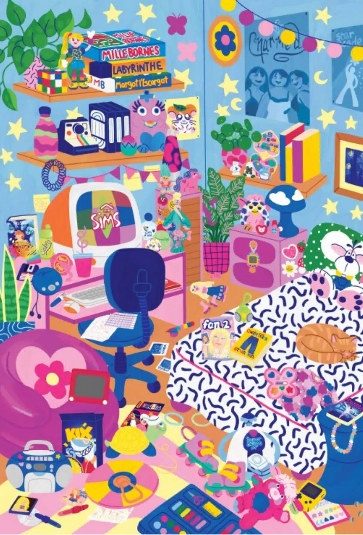 puzzle nostalgie 90s pieces and peace 1000 pieces