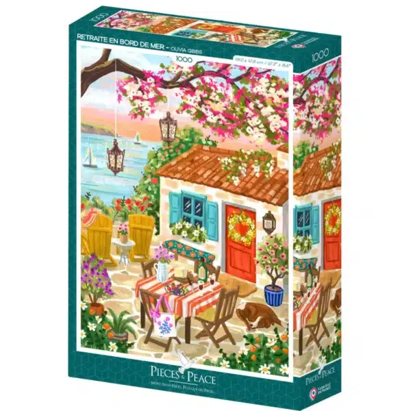 puzzle retraite en bord de mer pieces and peace 1000 pieces