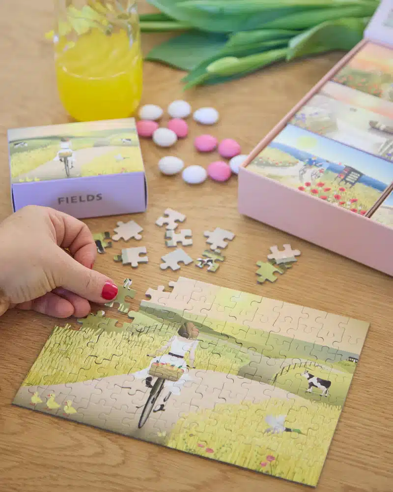 coffret puzzle Summer moments vissevasse 9 x 104 pieces