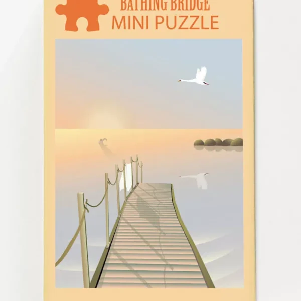 mini puzzle bathing bridge de vissevasse de 42 pièces