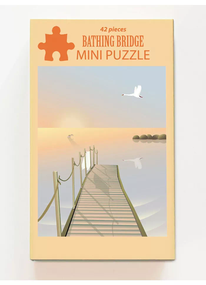 mini puzzle bathing bridge de vissevasse de 42 pièces