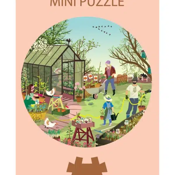 mini puzzle spring feeling de vissevasse de 31 pièces, puzzle rond