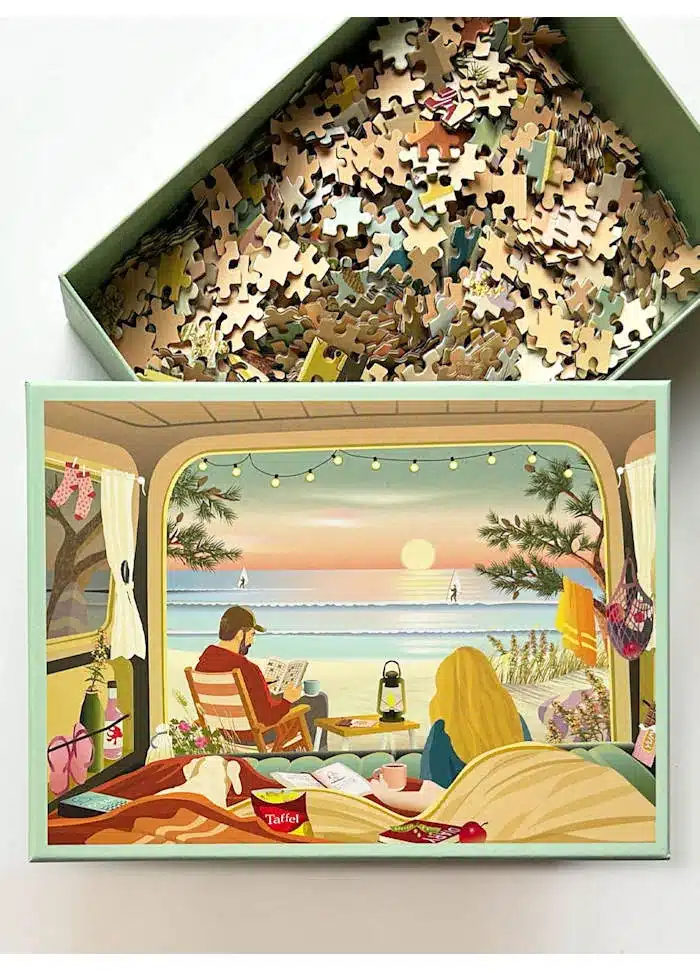 puzzle camper by the ocean de vissevasse de 1000 pièces