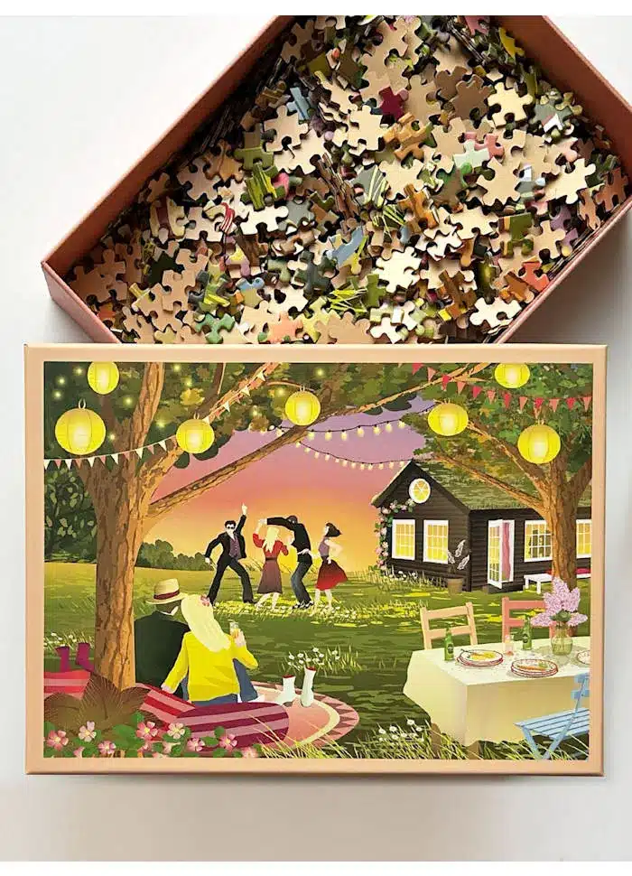 puzzle garden party de vissevasse de 1000 pièces