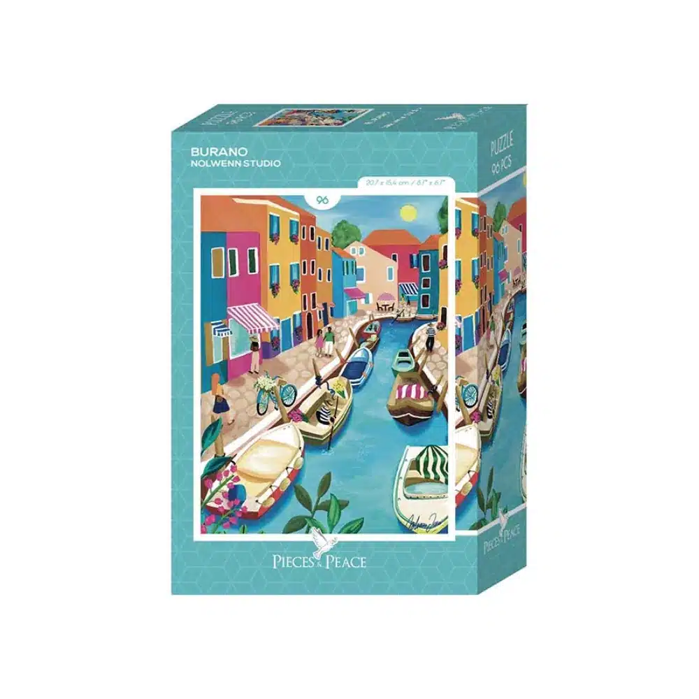 mini puzzle burano de pieces & peace de 96 pièces