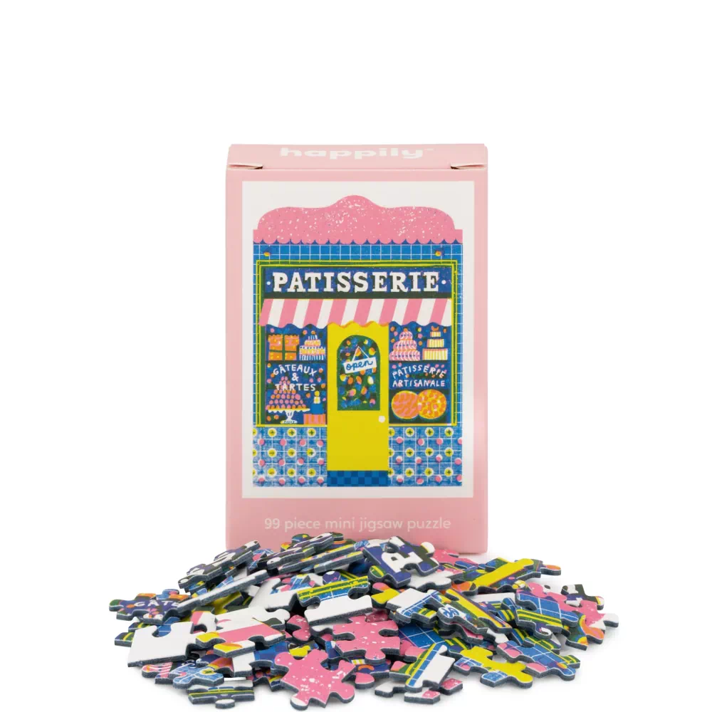 mini puzzle patisserie de happily de 99 pièces