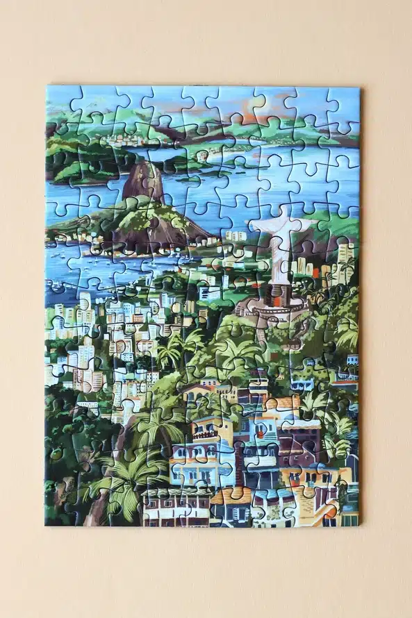 puzzle monté du mini puzzle rio de janeiro de piecely de 99 pièces