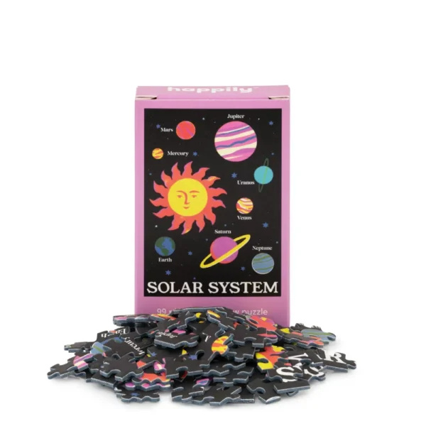mini puzzle solar system de happily de 99 pièces