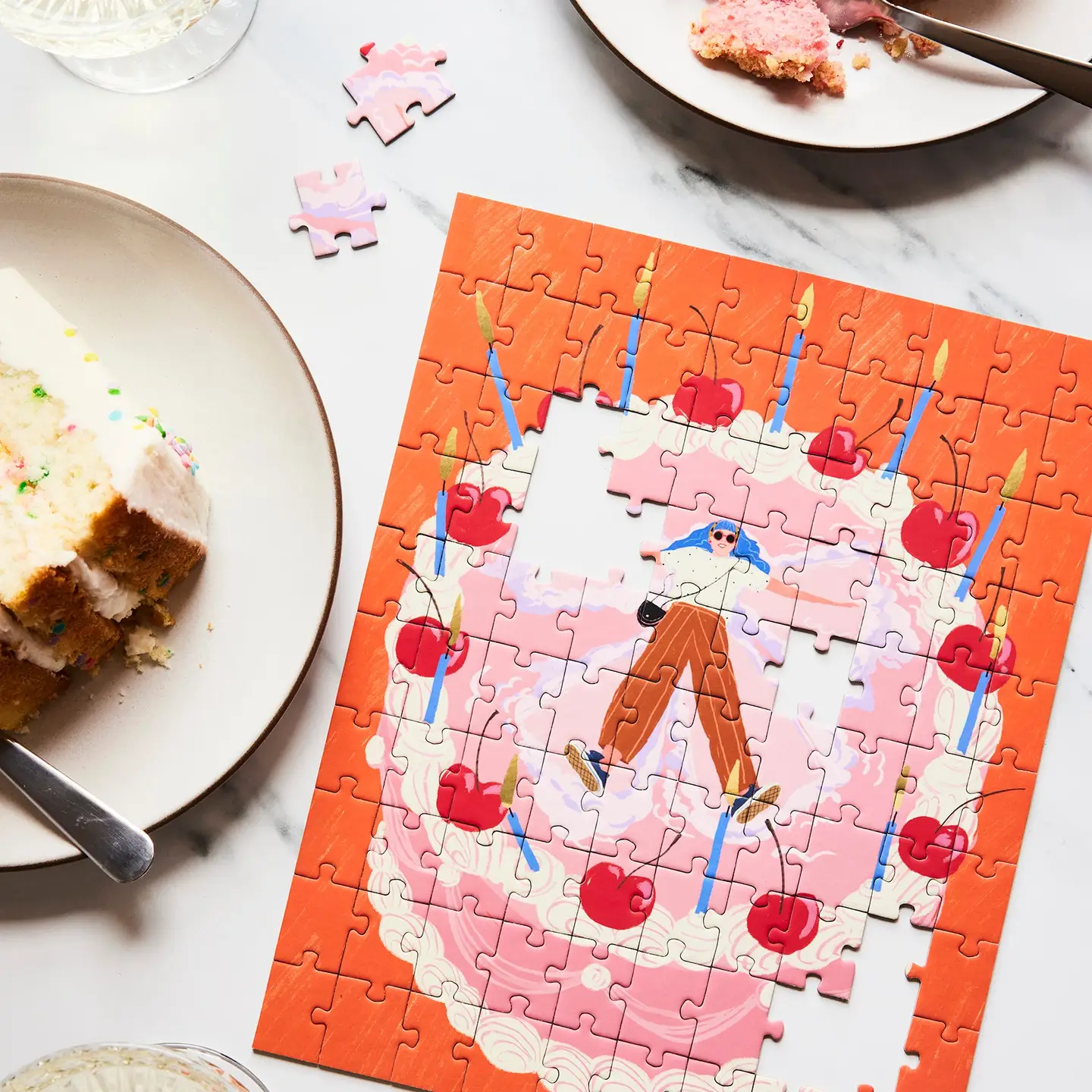 puzzle cake angel ordinary habit 100 pieces assemblé