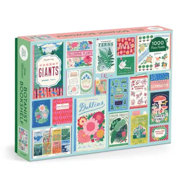 puzzle galison Botanist Bookshelf 1000 Pieces