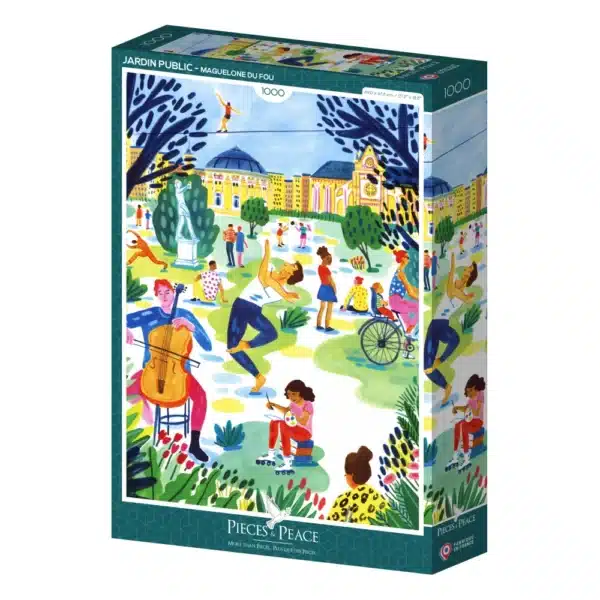 puzzle jardin public de pieces & peace de 1000 pièces