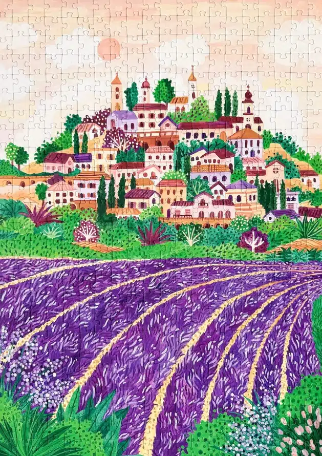 puzzle monté du puzzle la provence de piecely en 500 pièces
