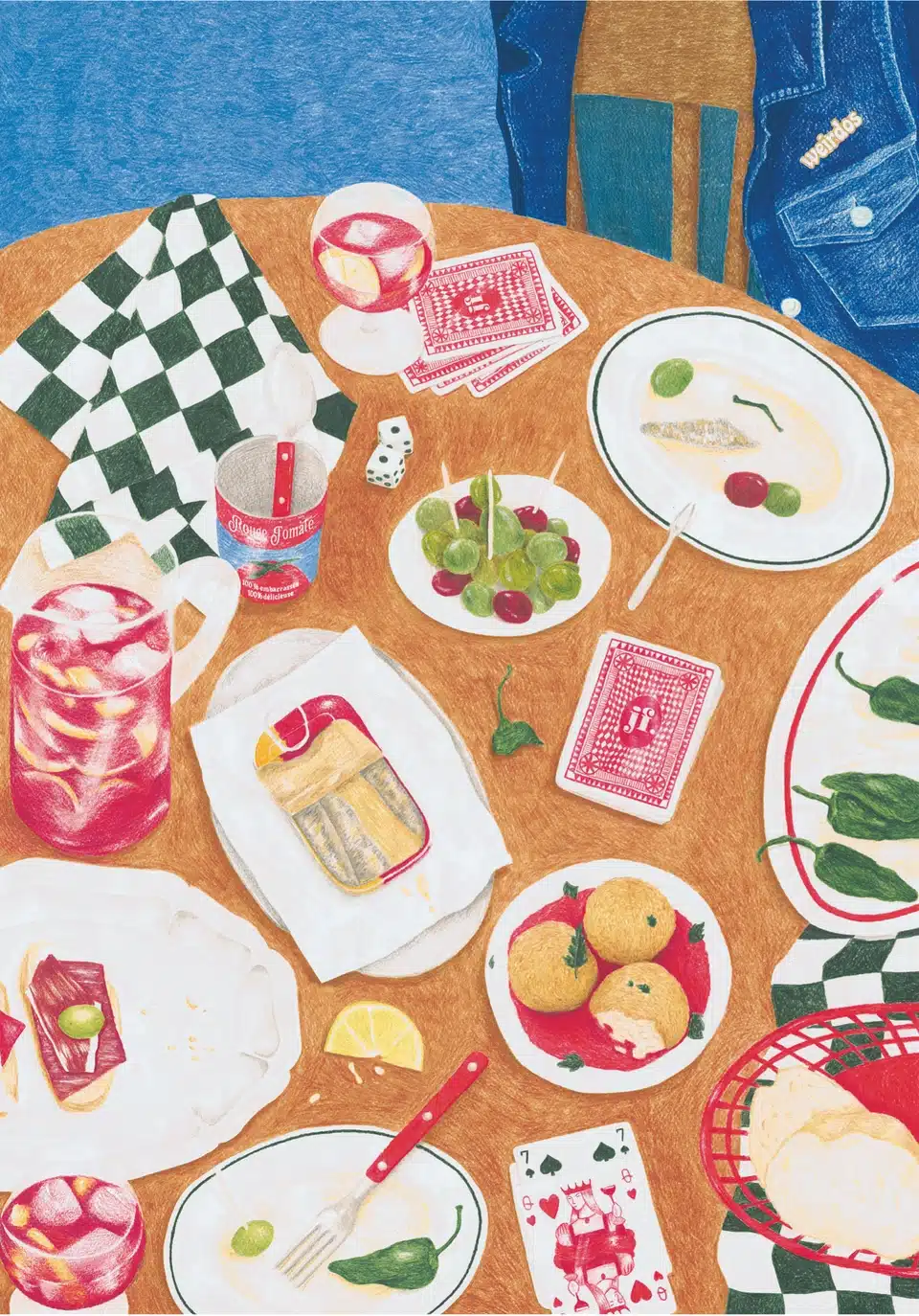 illustration du puzzle les tapas de jour férié de 1000 pièces