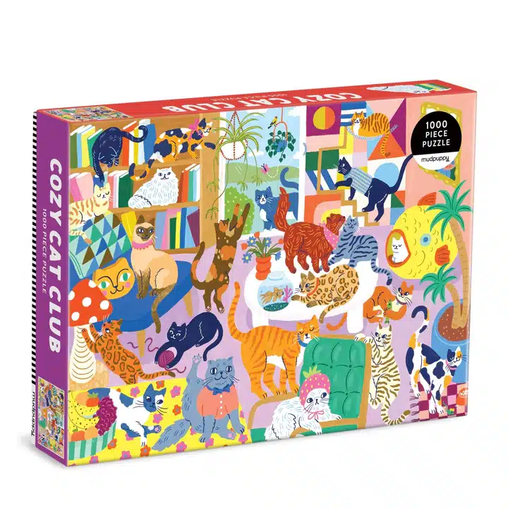 puzzle mudpuppy Cozy Cat Club 1000 Pieces