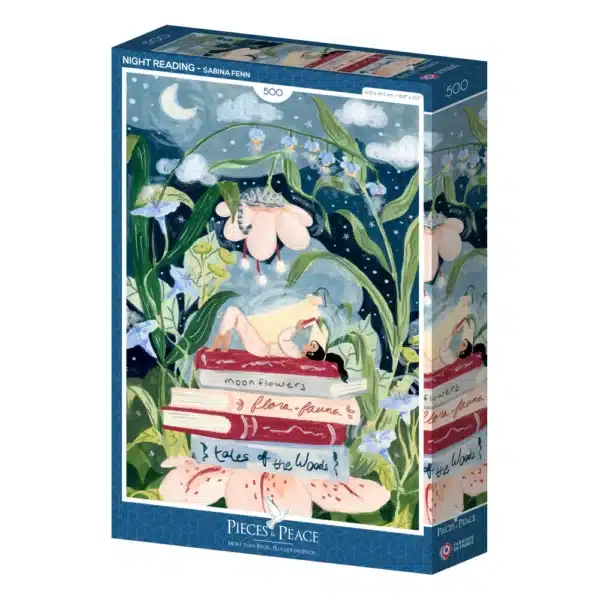 Puzzle night reading de pieces & peace de 500 pièces