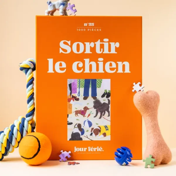 puzzle sortir le chien de jour férié de 1000 pièces
