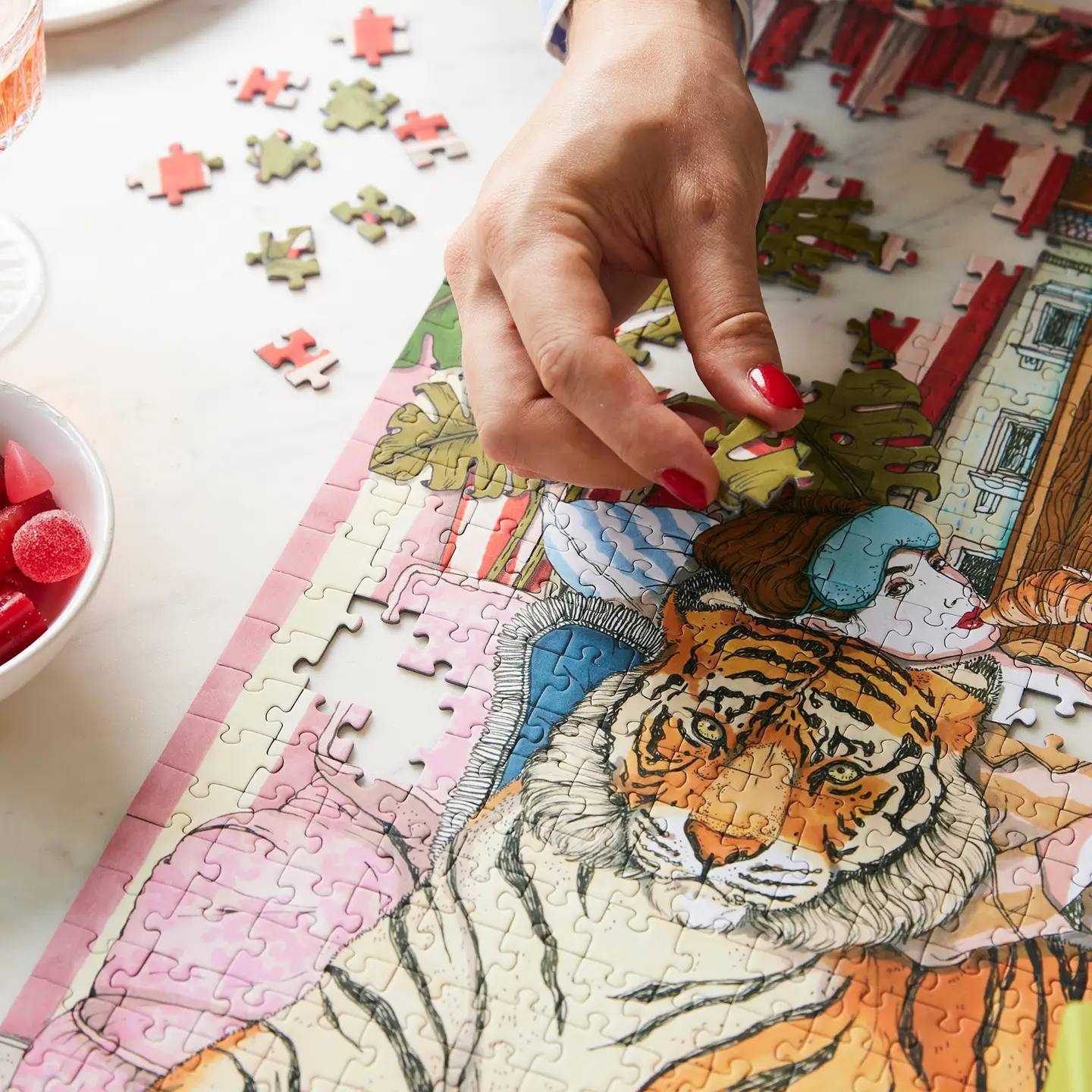 puzzle wild comfort ordinary habit 1000 pieces assemblé