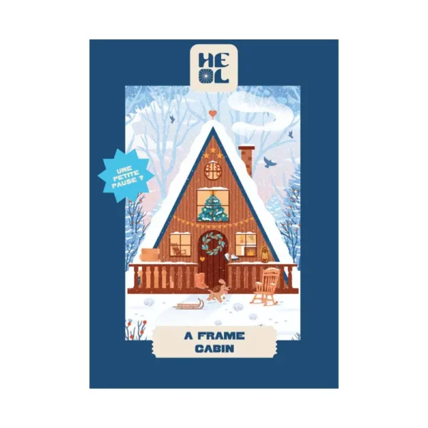 mini puzzle a frame cabin de les editions heol de 99 pièces