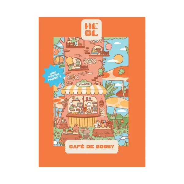 mini puzzle café de bobby de les editions heol de 99 pièces